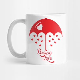 Raining love red Mug